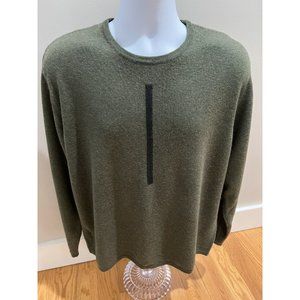CRB Khakis Mens Merino Wool Acrylic Sweater Large Green Vintage
